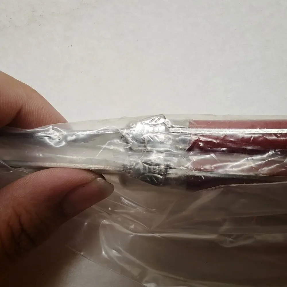 Jean Dubost Laguiole France Salad Servers Red Handle Inox Wood Box COA Serveware
